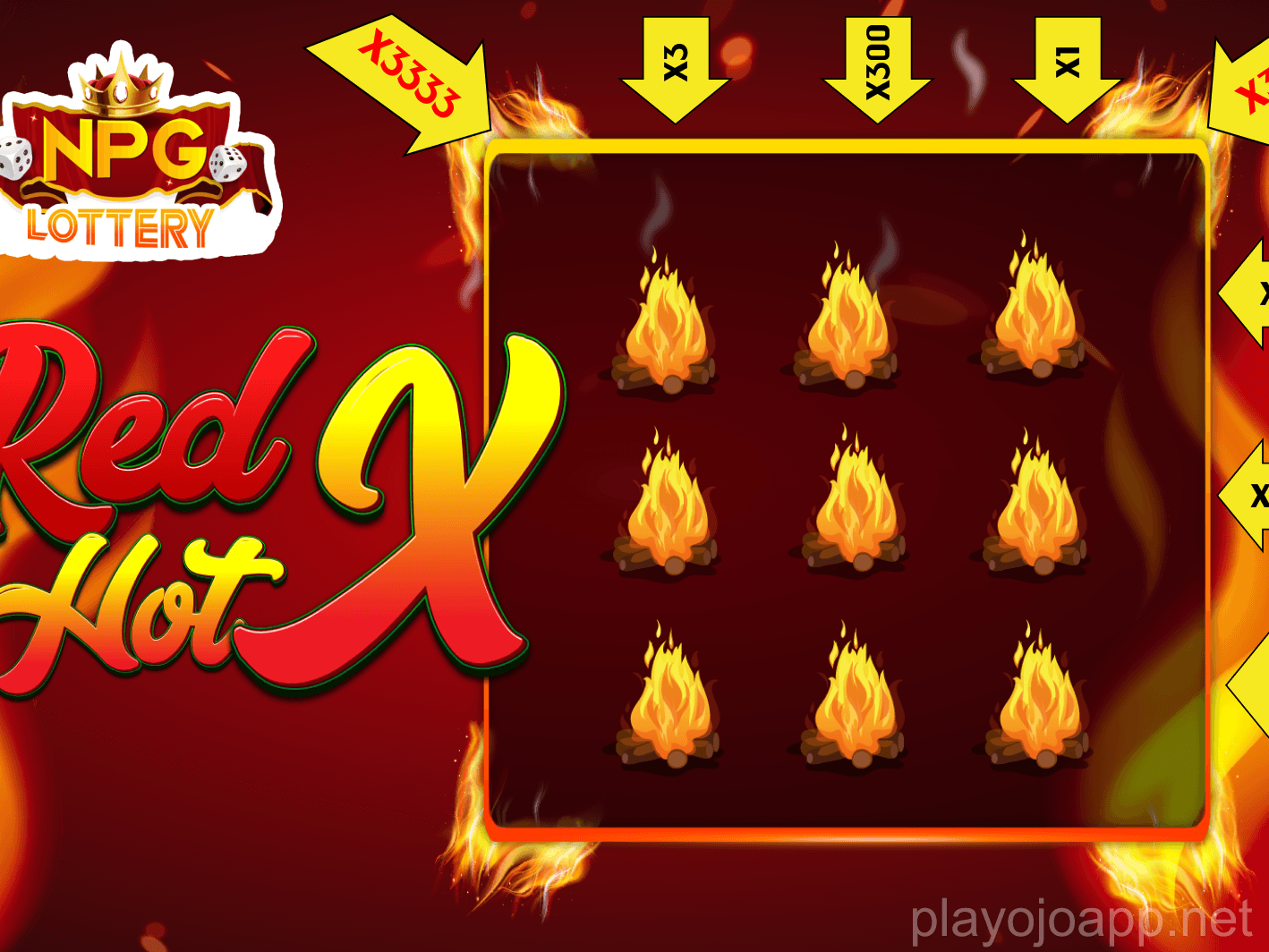 Captura de pantalla del juego de tragamonedas en la aplicación PlayOJO.